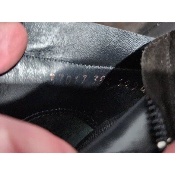 Giuseppe Zanotti Vero Black Suede Platform Heeled Booties/Sz. 8 (US) - Picture 9 of 10